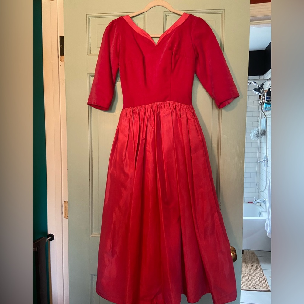 1960s vintage aurora style party dress